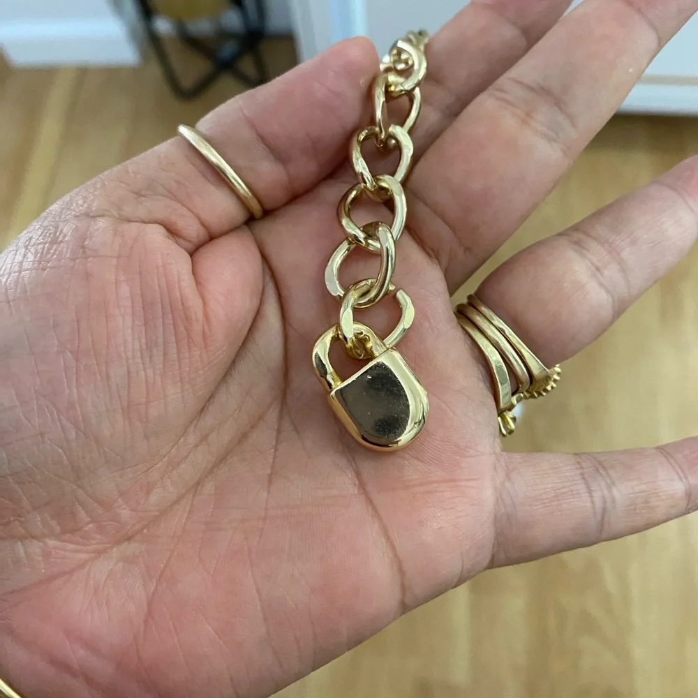 MICHAEL KORS WOMEN’S GOLD METAL BELT SIZE L/XL - Picture 5 of 11